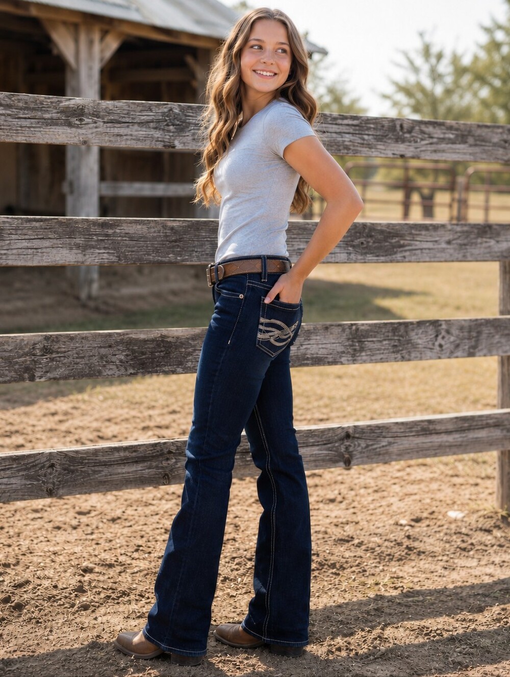 CRUEL GIRL girls darkwash bootcut jeans style #CB21872001 youth sz 16R NWT